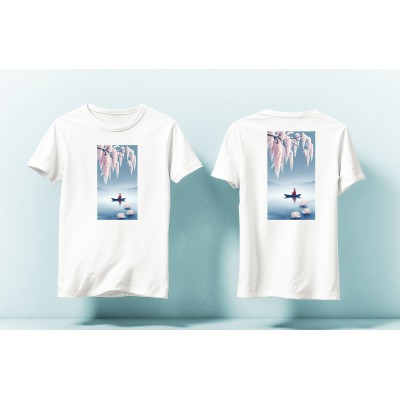 Tricou Fishing Pink Lotus